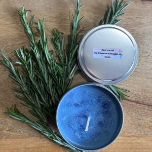 coconut and Rosemary essential oil Candle 1.