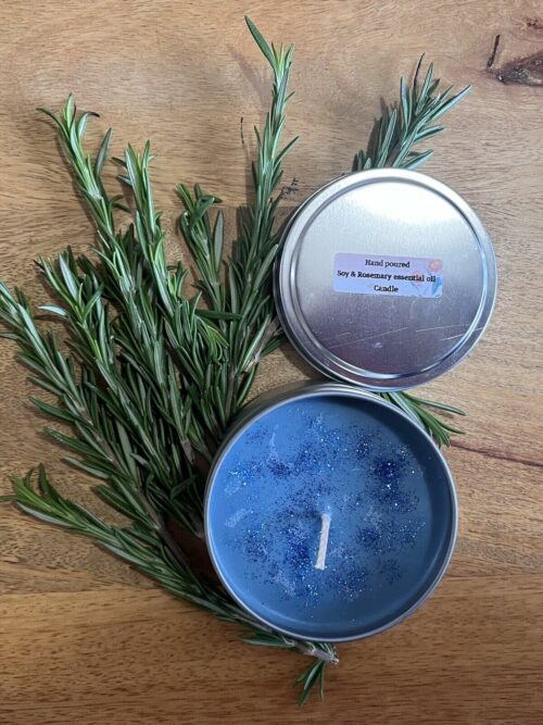 coconut and Rosemary essential oil Candle 2