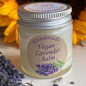 Hand made lavender essential oil balm