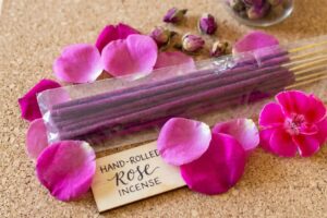 Hand rolled Rose incense sticks