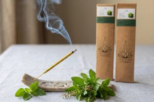 Hand rolled tulsi / holly basil incense sticks
