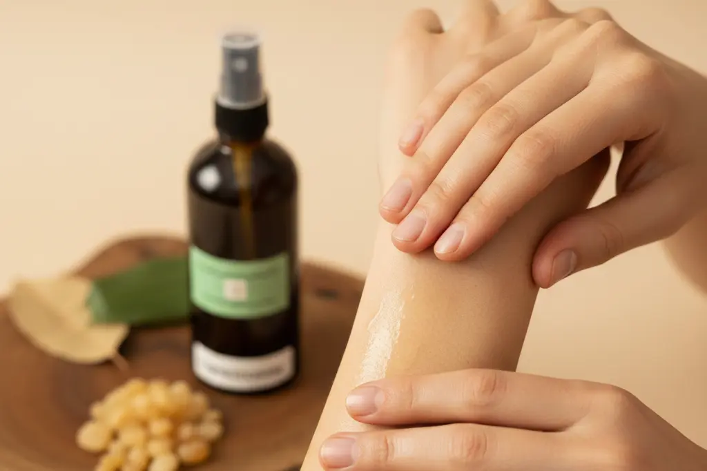 Frankincense oud spray for pain relief – natural muscle relief through aromatherapy