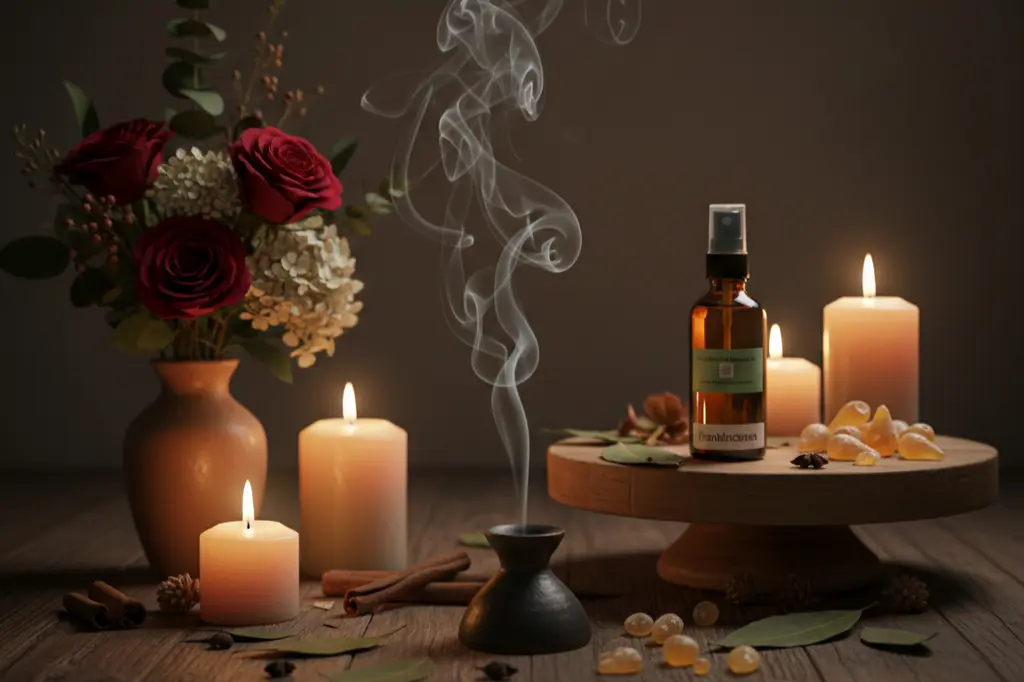 Spiritual healing fragrance – frankincense oud used in prayer and meditation rituals