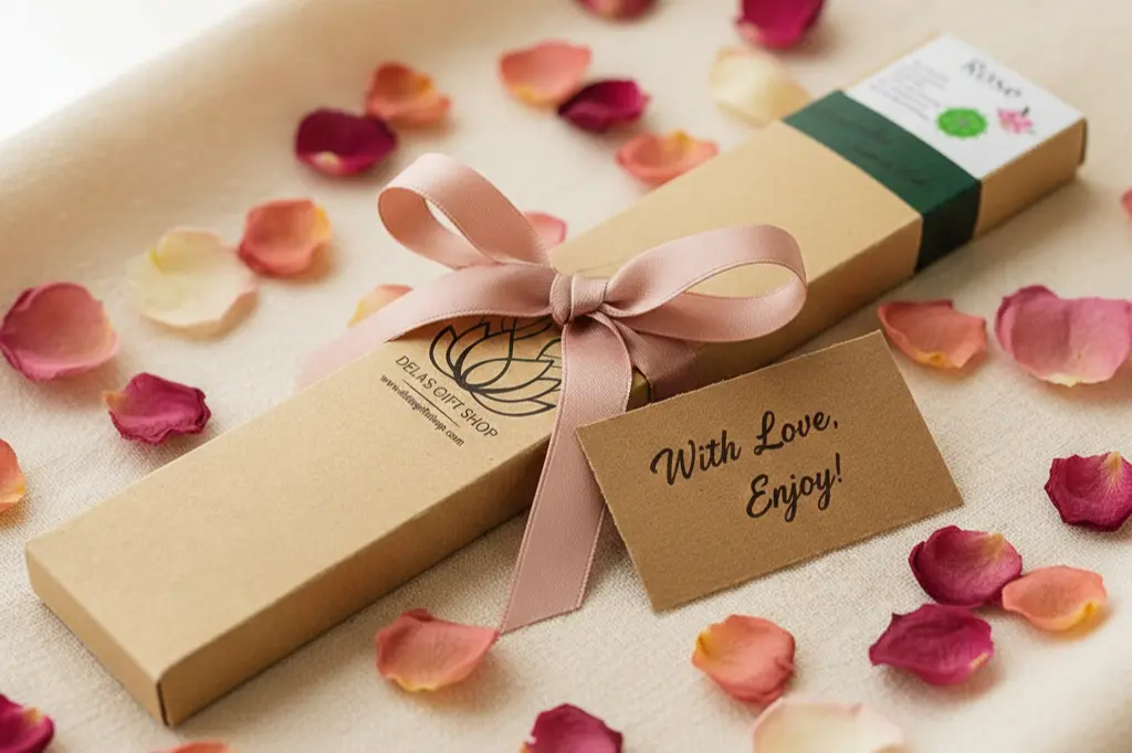 Handmade rose incense gift set perfect for birthdays anniversaries and mindfulness gifting
