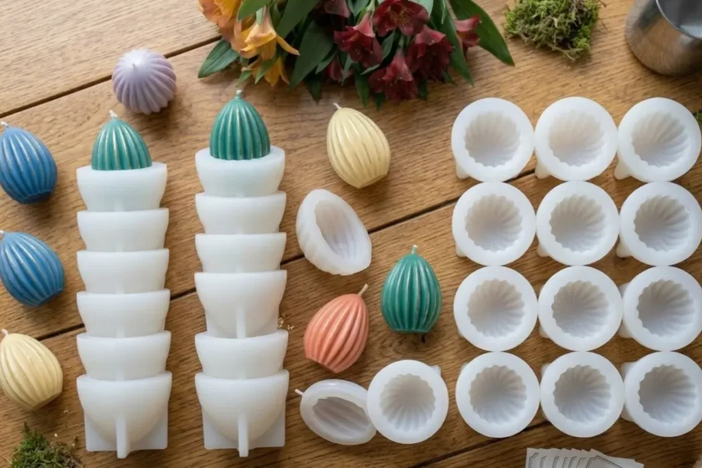 bulk egg silicon candle mould supplier Dela's Gift Shop wholesale candle molds