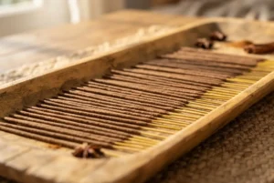 Buy incense sticks online UK - hand-rolled natural incense sticks drying
