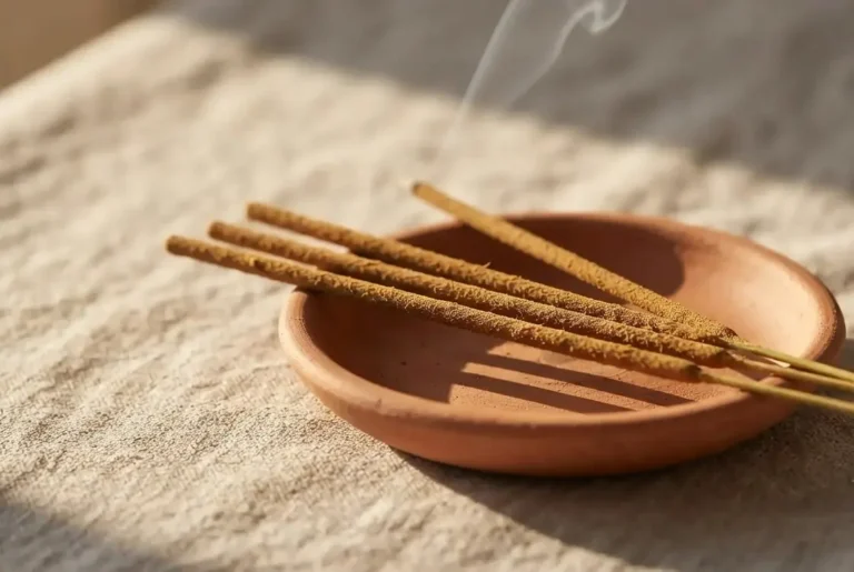 Musk and henna incense sticks hand-rolled with sandalwood and frankincense