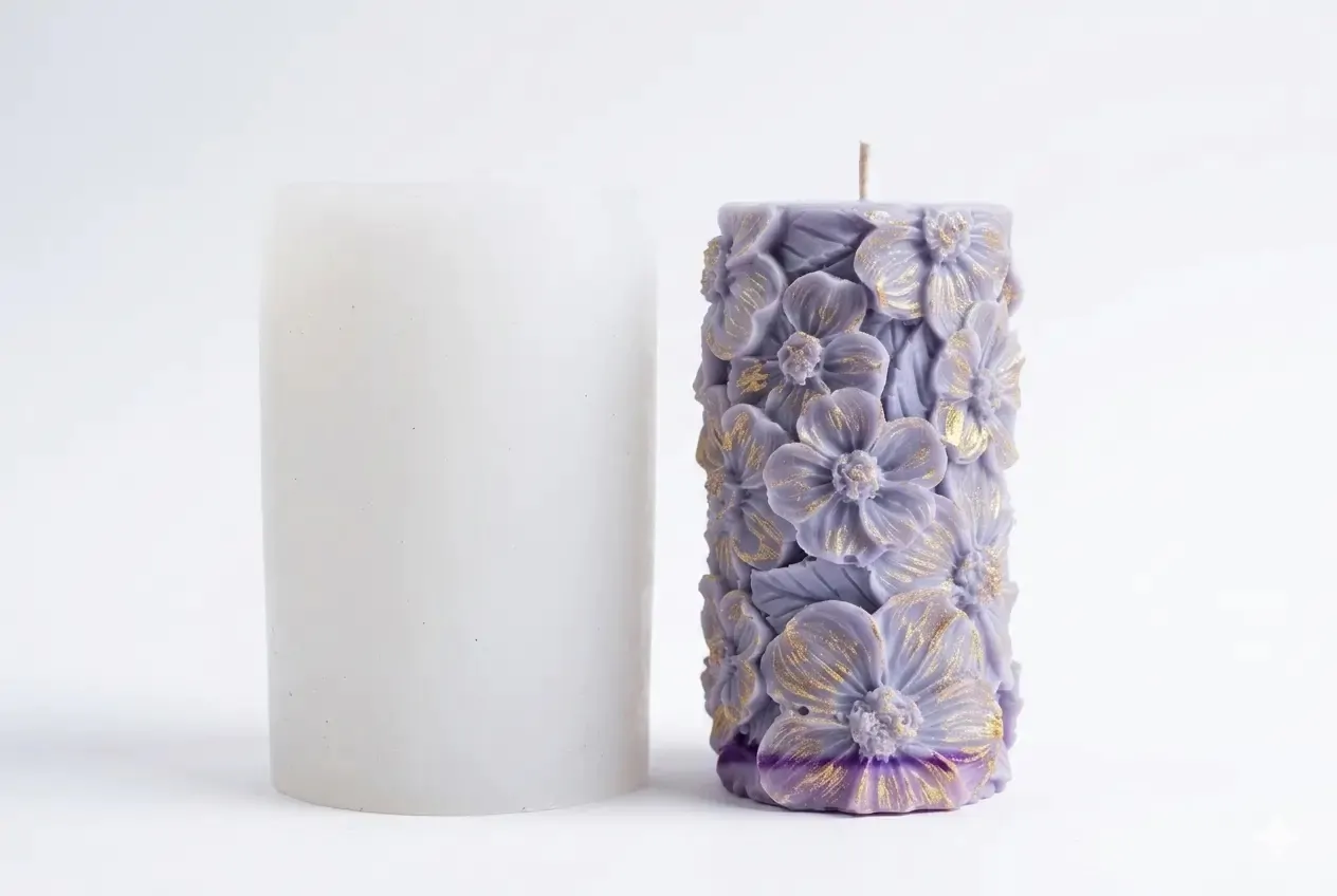 3D FLORAL CANDLE MOULD - Image 2