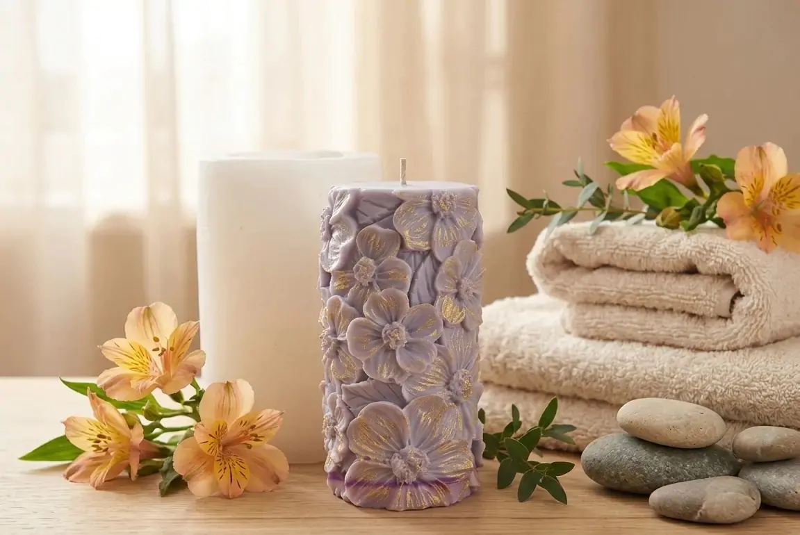 3D FLORAL CANDLE MOULD - Image 5