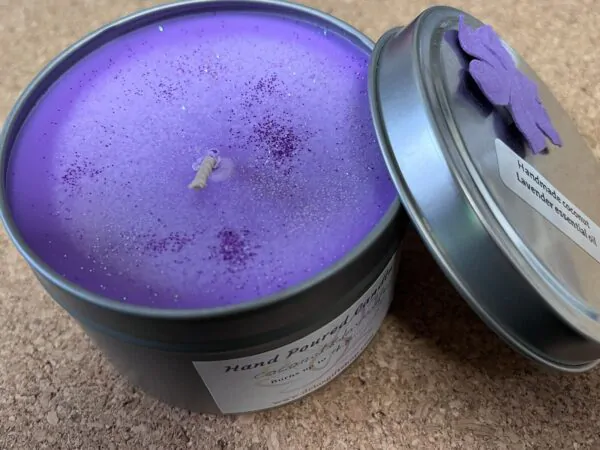 Lavender Essential Oil Candle | Vegan | Hand Made | Scented Candle | Unique Candle