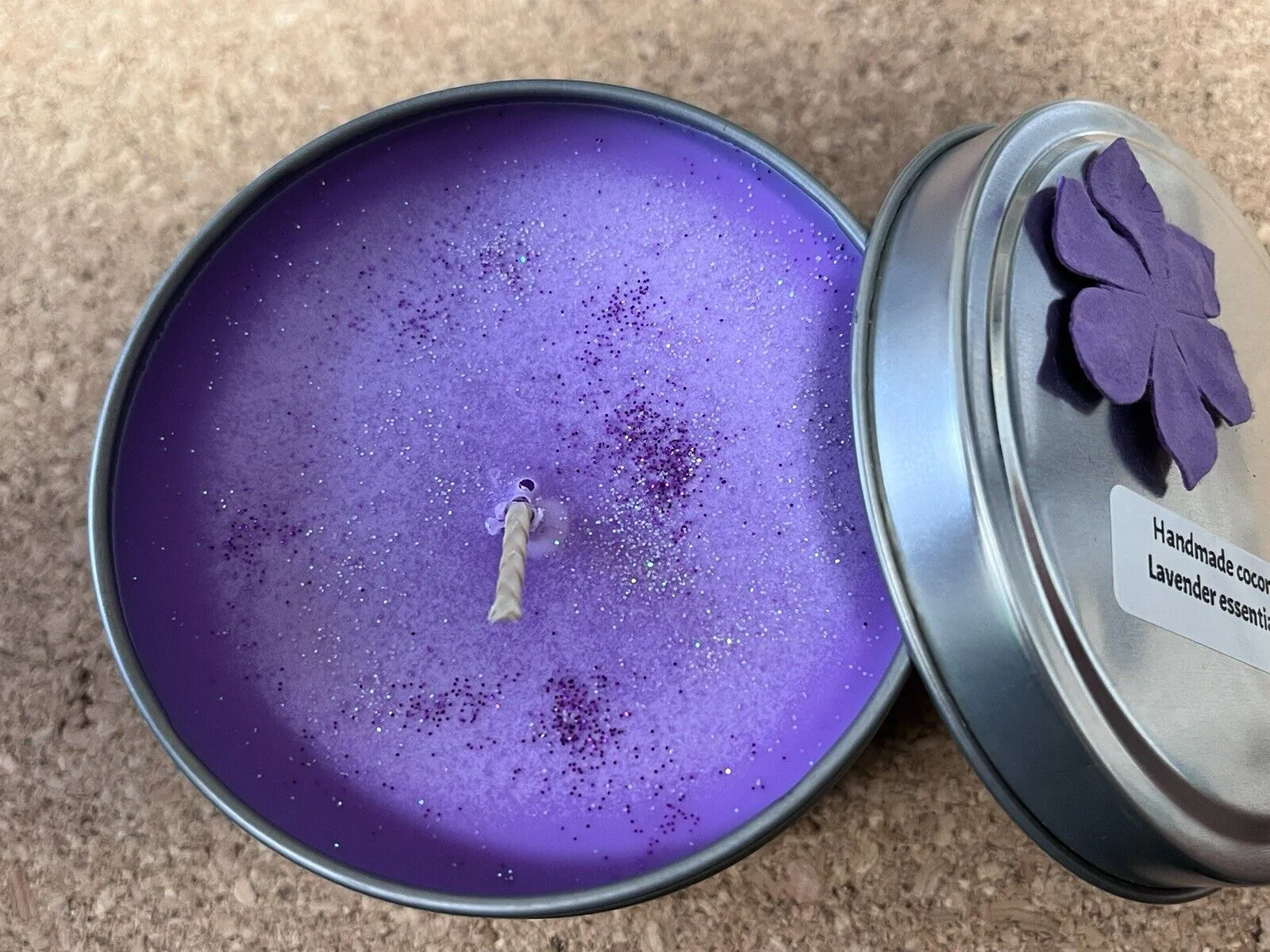 Lavender Essential Oil Candle | Vegan | Hand Made | Scented Candle | Unique Candle - Image 2