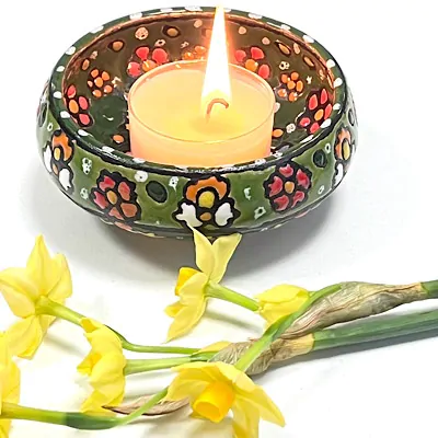 Small Decorated  Clay bowl