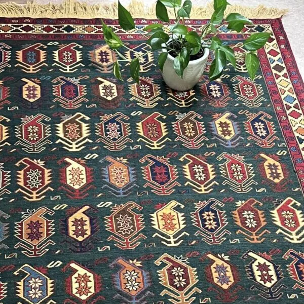 killim rug | Hand Made 100% Wool | Fair Trade | Size 123cm x 198cm