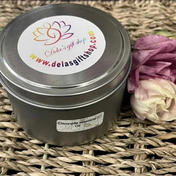 Vegan Citronella Essential Oil Candle Hand Made - Image 2