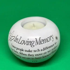 MEMORIAL TEA LIGHT CANDLE HOLDER